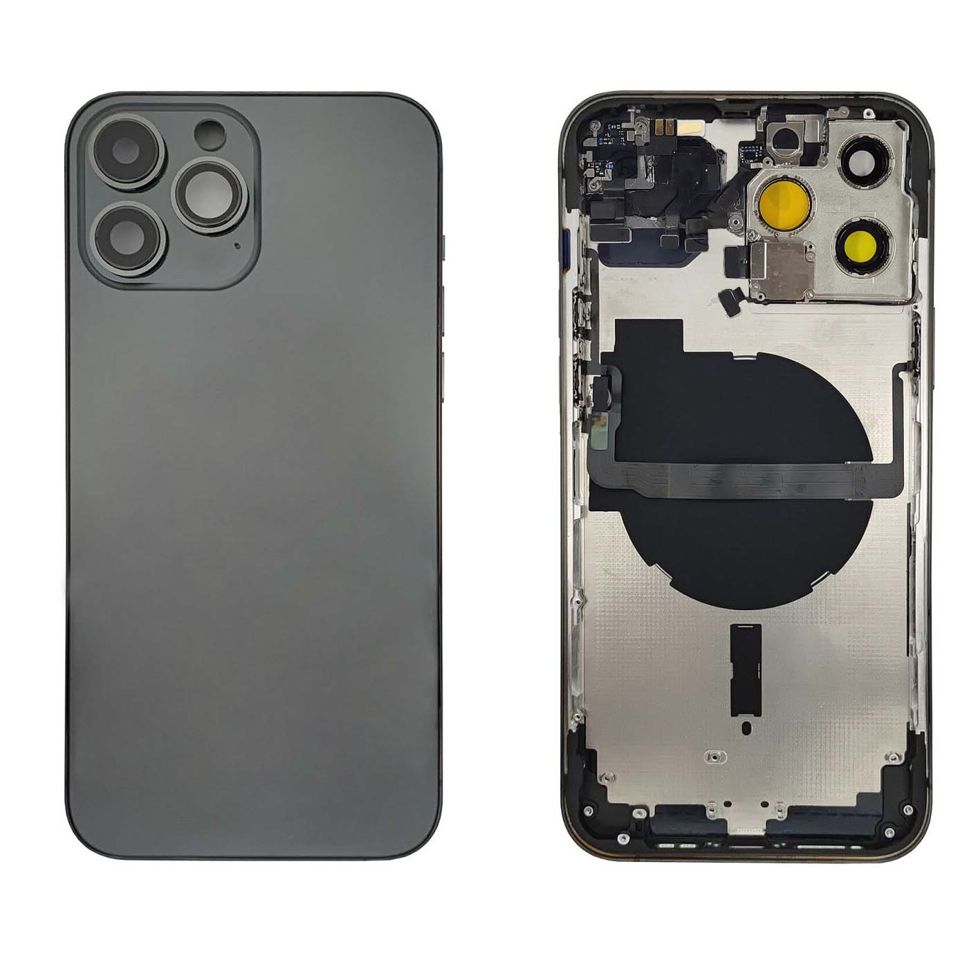 Back Housing W/ Small Parts Pre-Installed For iPhone 13 Pro Max-Graphite