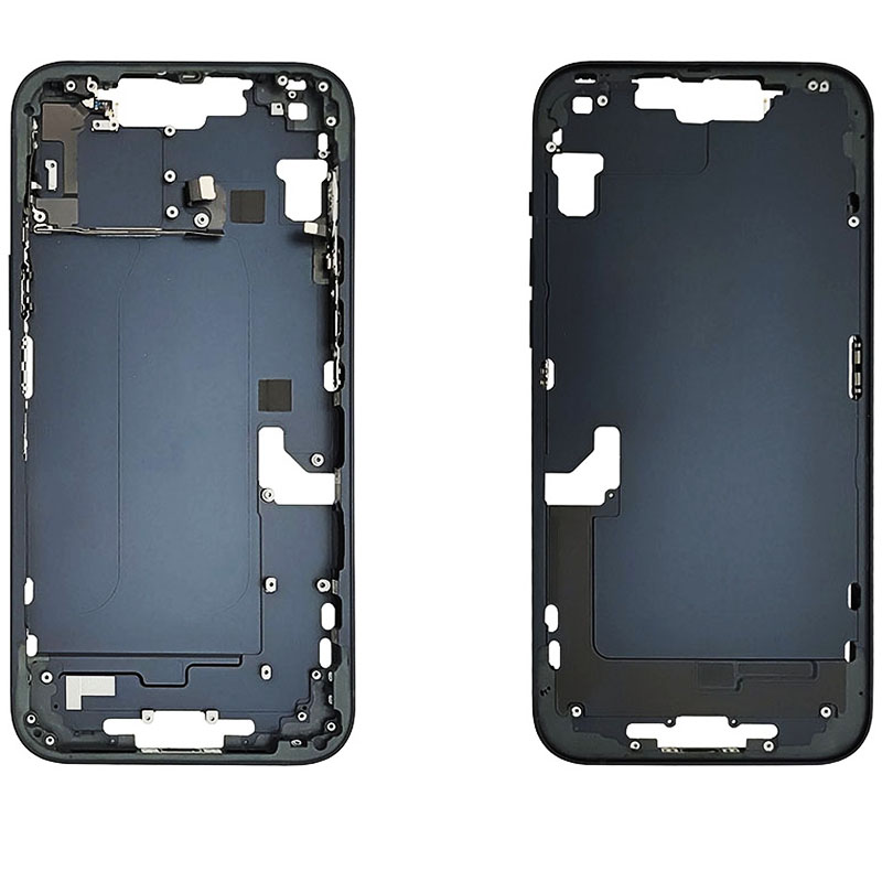 Mid- Frame Housing with Power & Volume Button for iPhone 14 Plus- Midnight