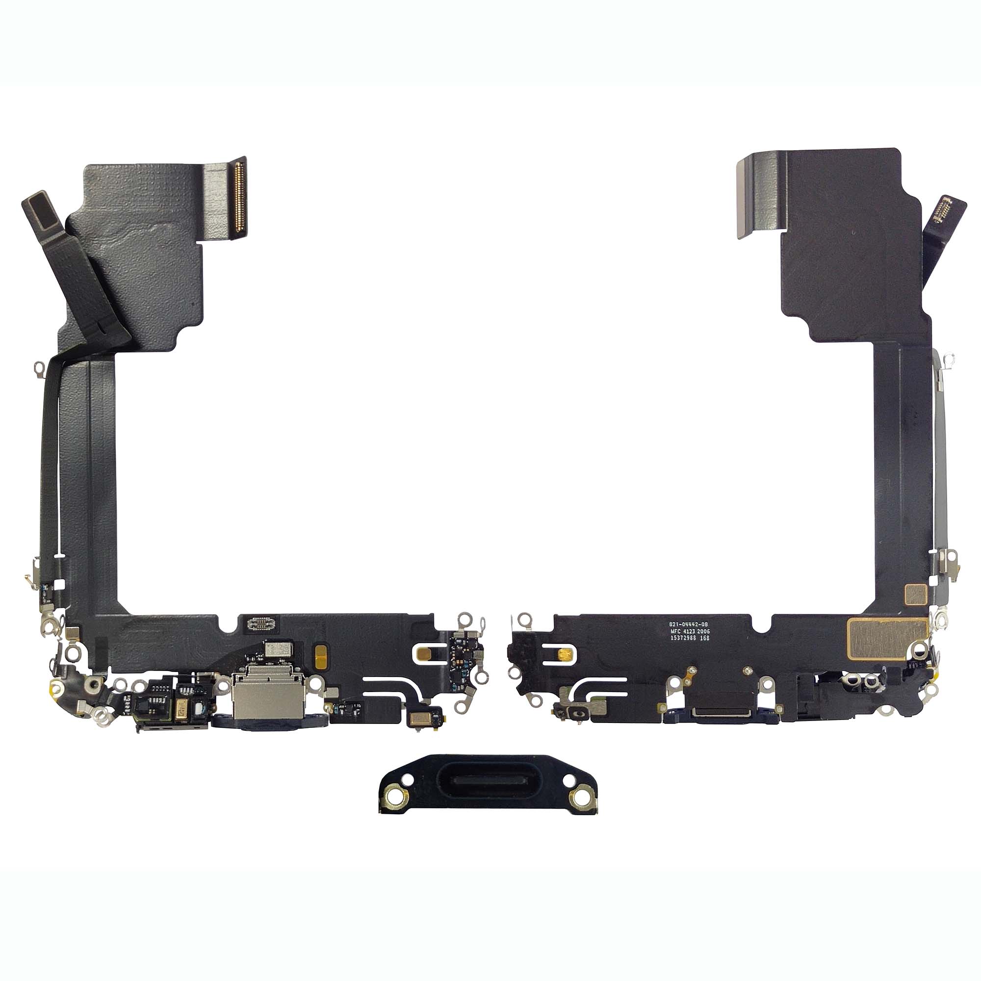 Charging Port with Flex Cable for iPhone 15 Pro Max (Premium) - Black Titanium