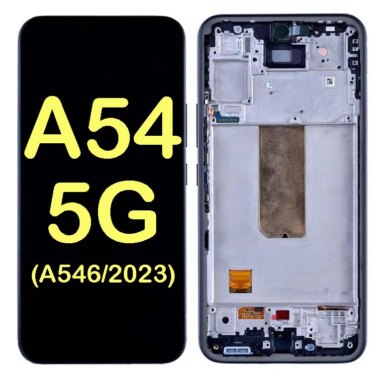OLED Display Touch Screen Digitizer With Frame Replacement for Galaxy  A54 5G (A546 2023) (With Finger Print Sensor) ( Aftermarket OLED ) 