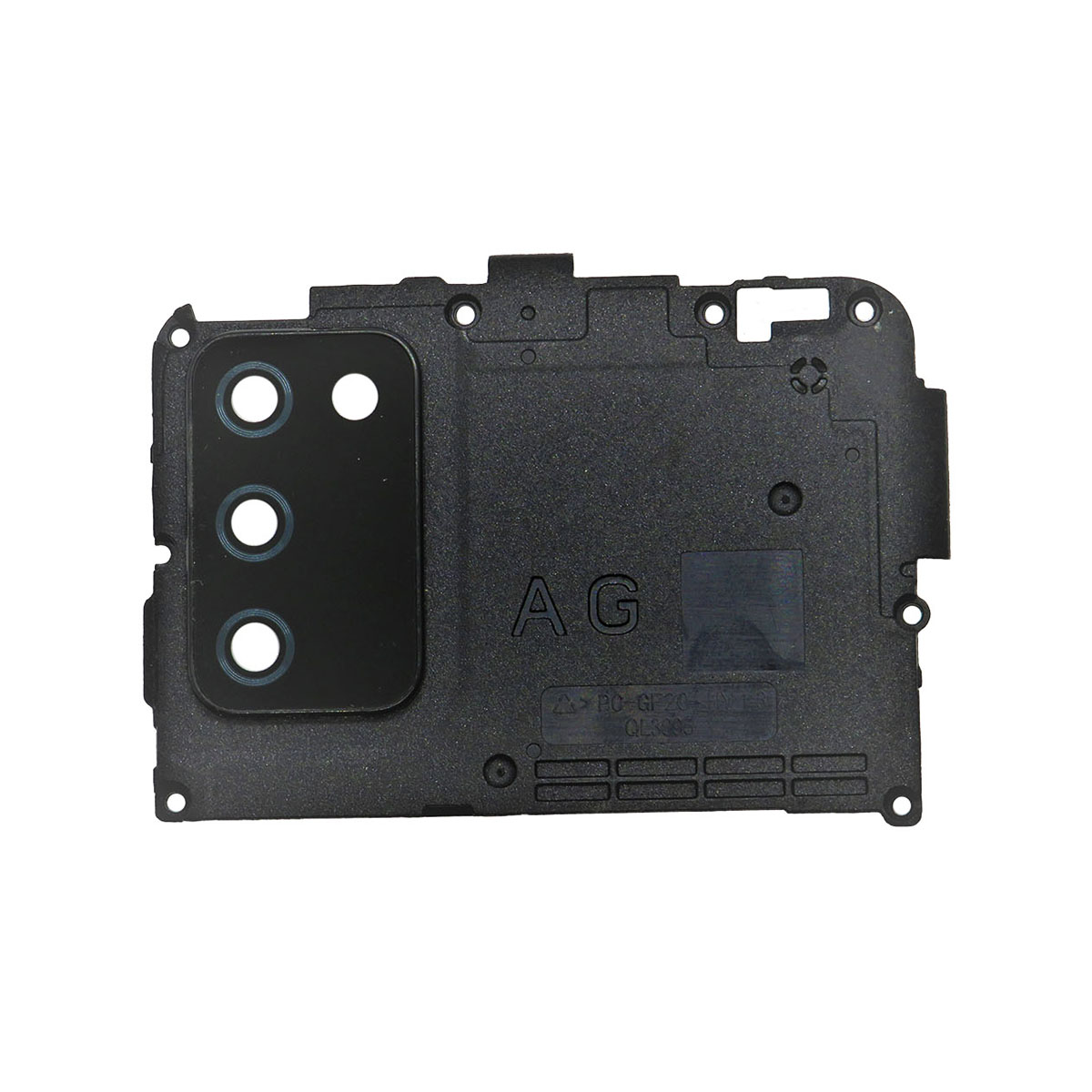 Back Camera Lens with Cover Bezel Ring (black) for Galaxy A02S (A025 2020)