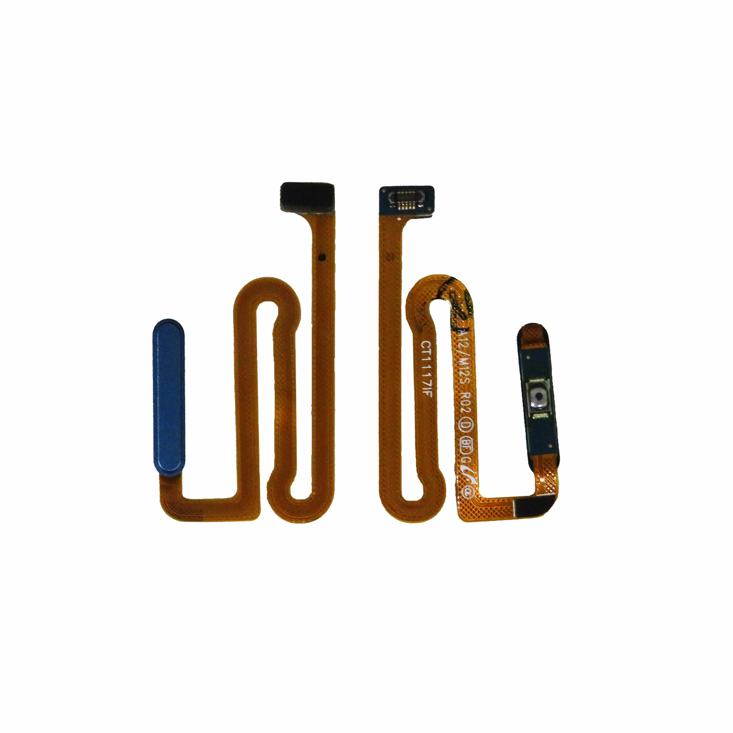 Fingerprint Reader with Power Button Flex Cable for Galaxy A12 (A125 2020)-Blue