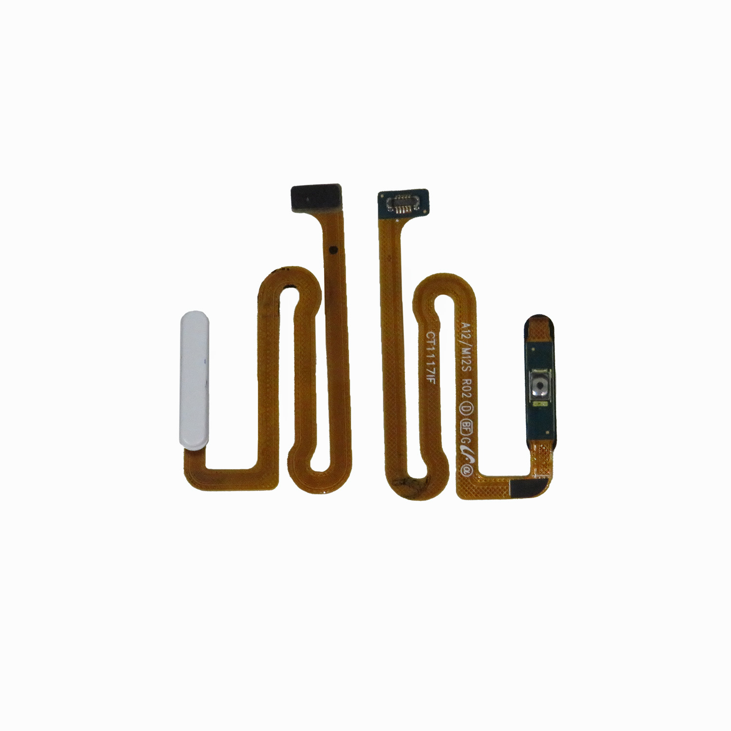 Fingerprint Reader with Power Button Flex Cable for Galaxy A12 (A125 2020)-White