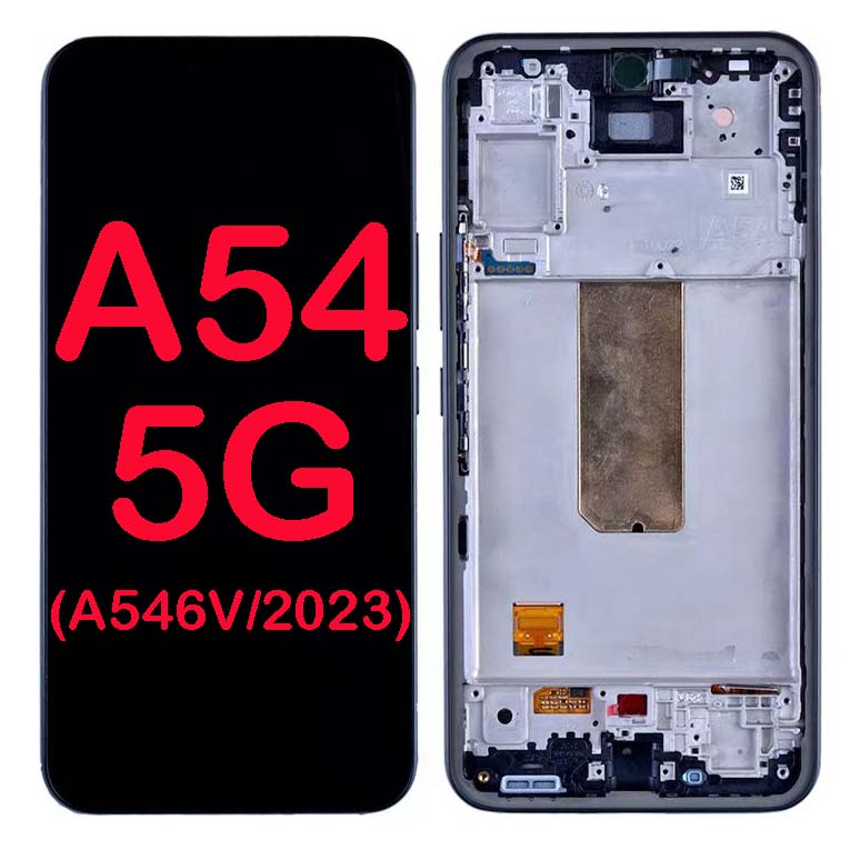 LCD Display Touch Screen Digitizer Frame Replacement for Galaxy A54 5G (A546V 2023) (Verizon Only)