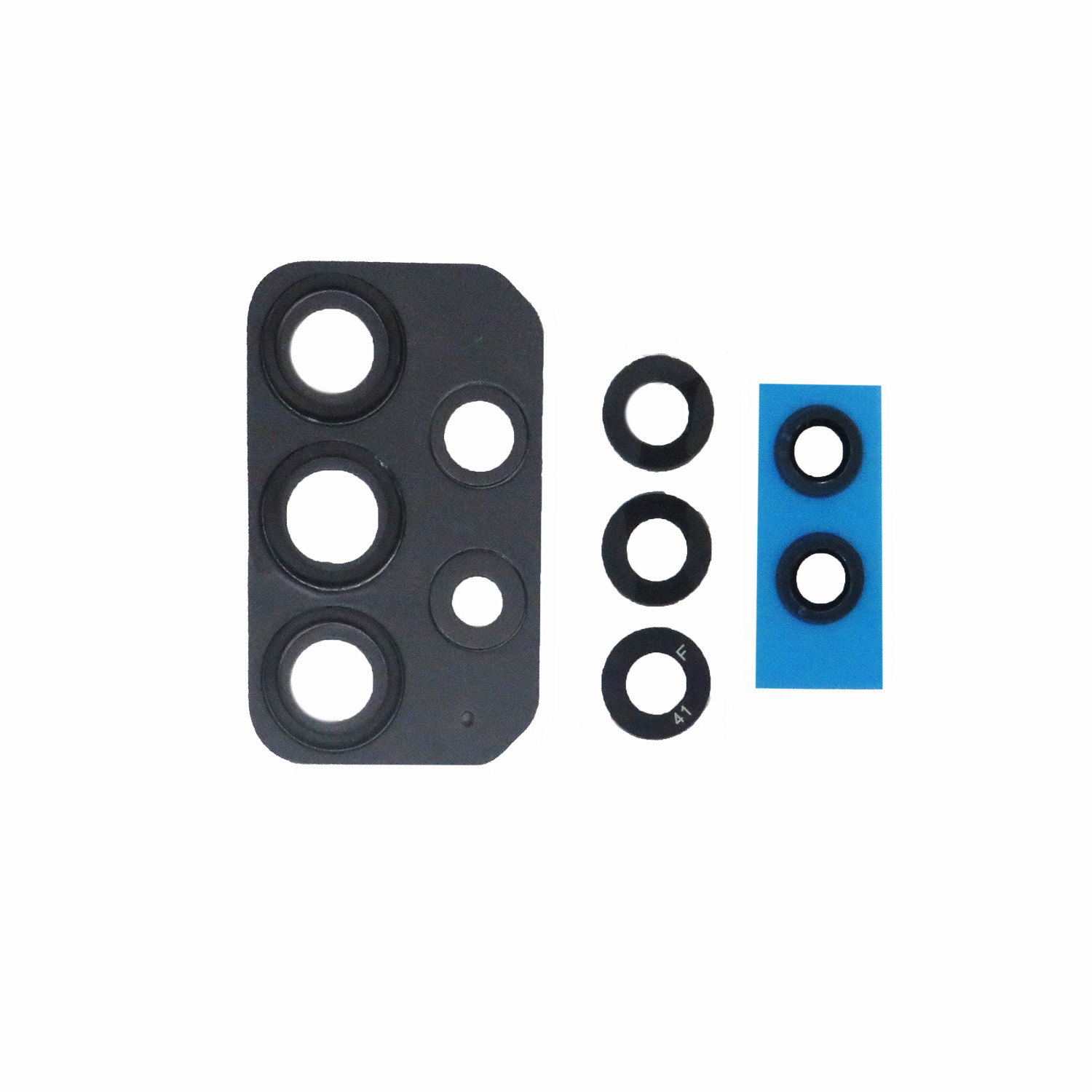 Back Camera Lens with Cover Bezel Ring (black) for Galaxy A72 (A725 2021)