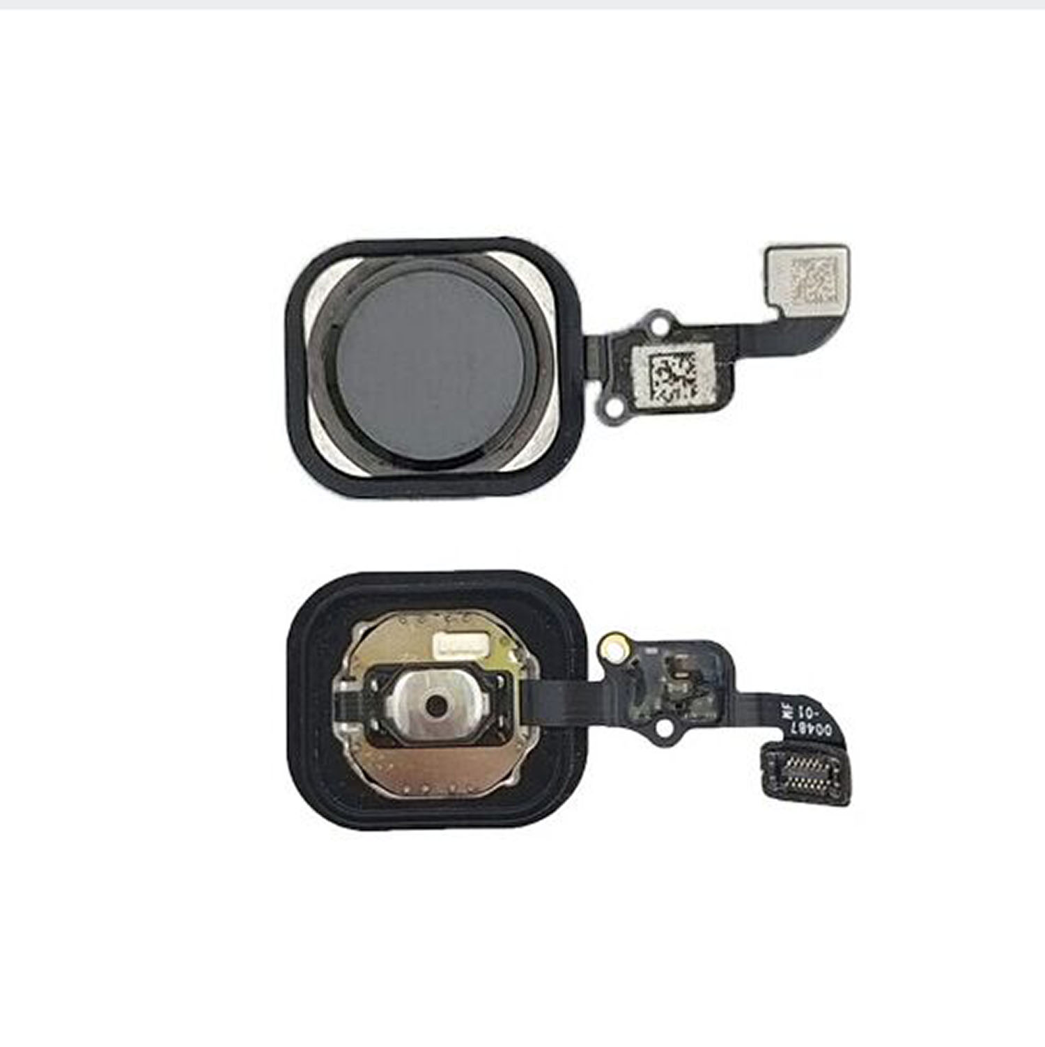 Home Button With Flex for iPhone 6S, iPhone 6S Plus - Black 