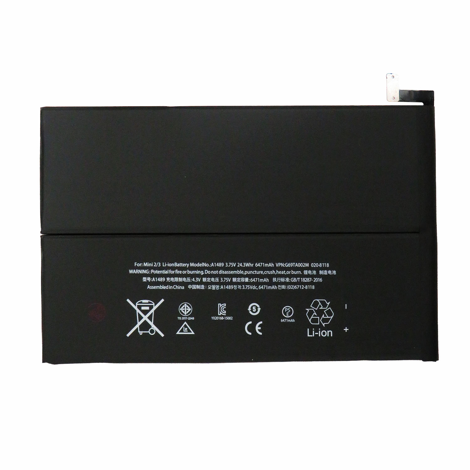 Replacement Battery Compatible For iPad Mini 2 / iPad Mini 3 