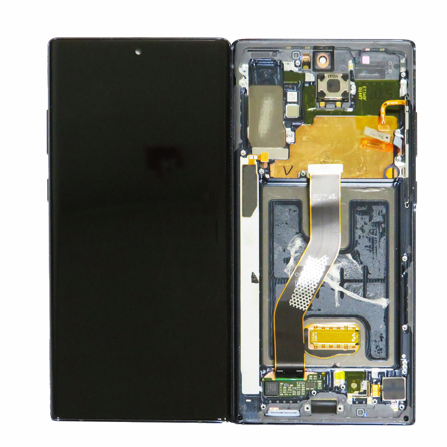 OLED Screen Digitizer Assembly with Frame for Samsung Galaxy Note 10 Plus 5G N975 (Refurbished)-Aura Black