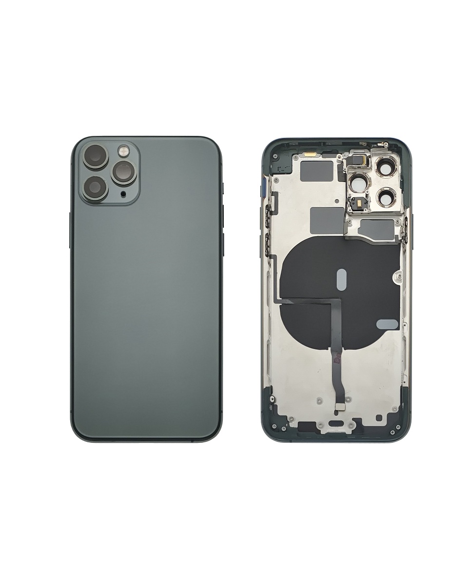 Back Housing W/ Small Parts Pre-Installed For iPhone 11 Pro -Midnight Green