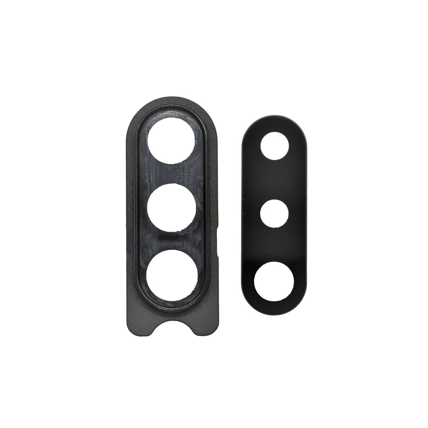 Back Camera Lens with Cover Bezel Ring for Galaxy A20S (A207 2019)-Black