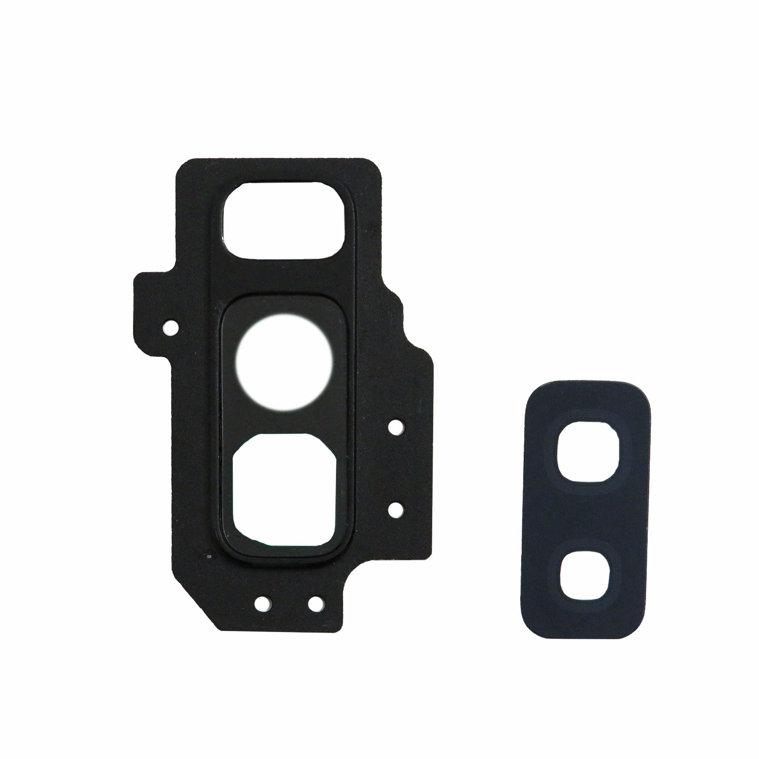 Back Camera Lens with Cover Bezel Ring (Black) for Back Camera Lens (Glass Only) for Samsung Galaxy S9 Plus