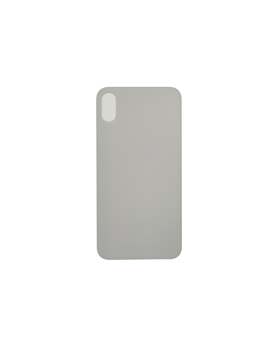 Back Glass For iPhone XS (Large Camera Hole) - Silver