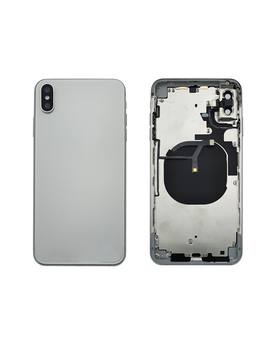 Back Housing W/ Small Parts Pre-Installed For iPhone XS Max-Silver