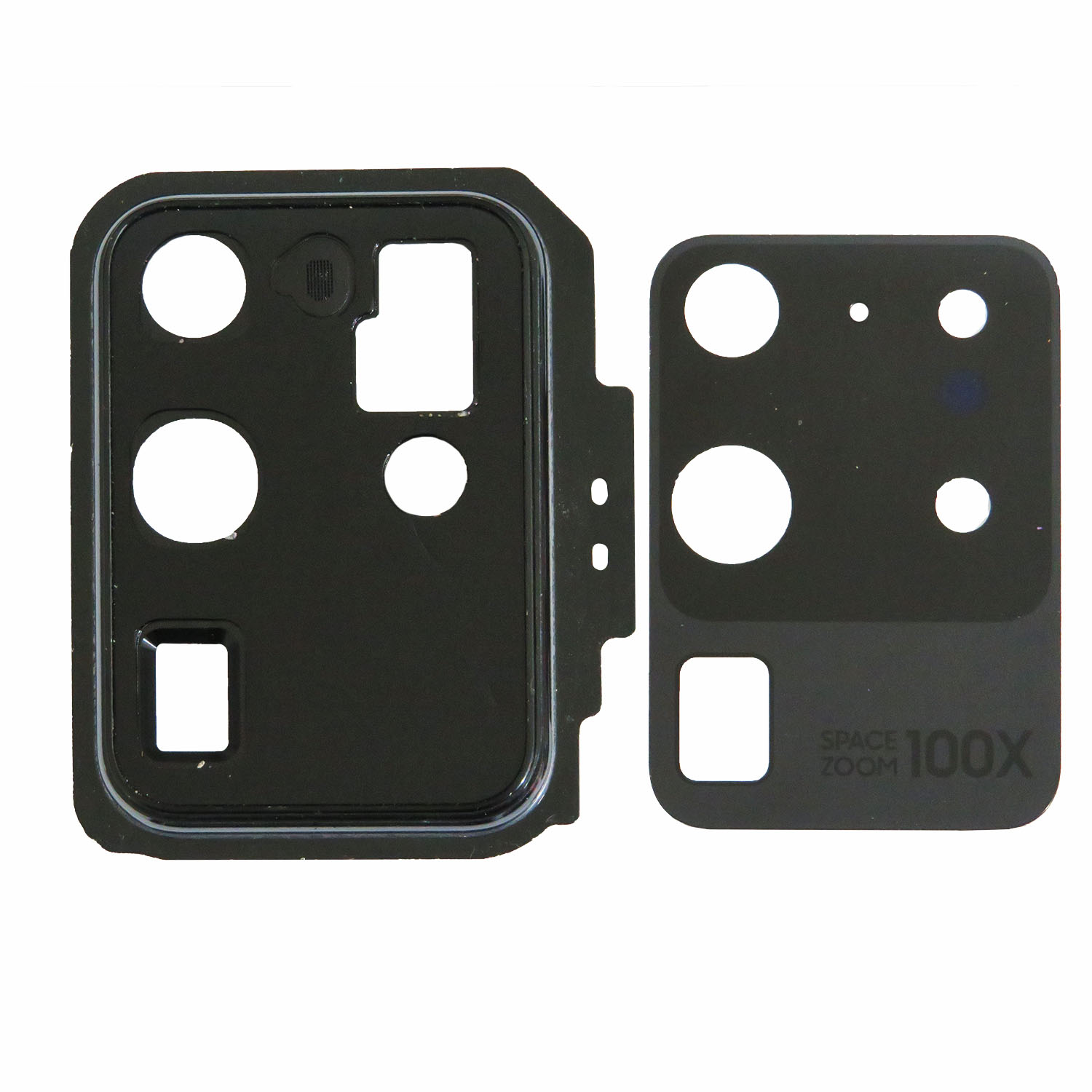 Back Camera Lens with Cover Bezel Ring (Black) for Samsung Galaxy S20 Ultra 5G