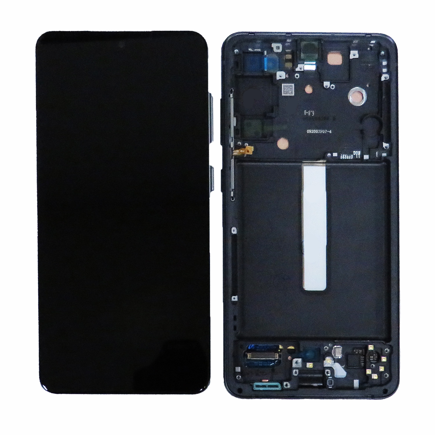 OLED Screen Digitizer Assembly with Frame for Samsung Galaxy S21 FE 5G G990 (Refurbished)- Black