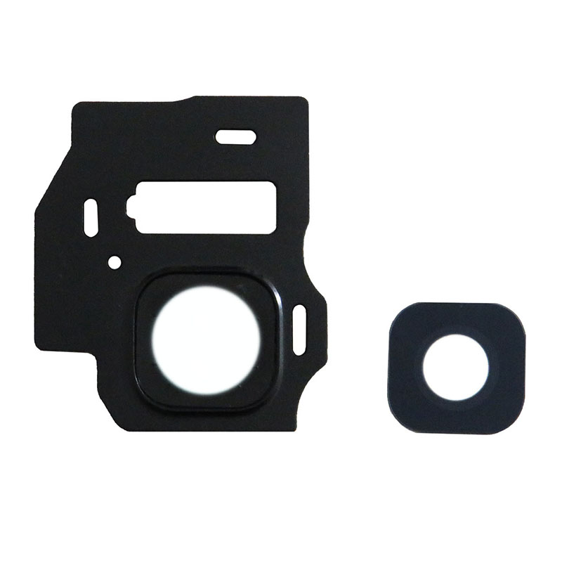 Back Camera Lens with Cover Bezel Ring (Black) for Samsung Galaxy S8 Plus