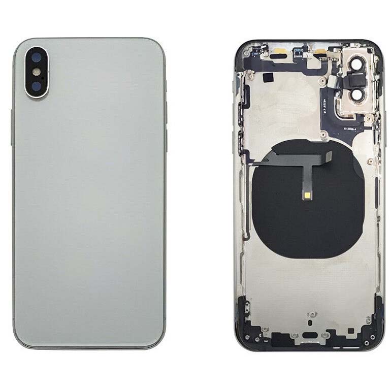 Back Housing W/ Small Parts Pre-Installed For iPhone XS - Silver