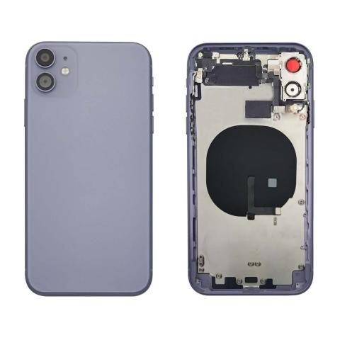 Back Housing W/ Small Parts Pre-Installed For iPhone 11- Purple
