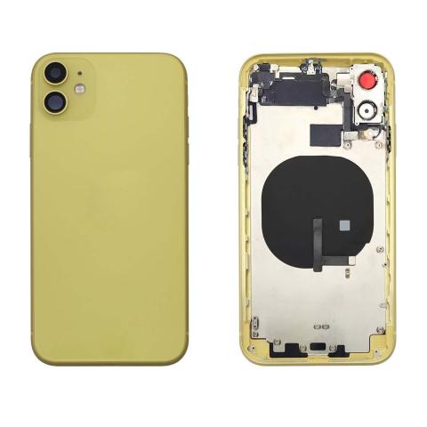 Back Housing W/ Small Parts Pre-Installed For iPhone 11- Yellow