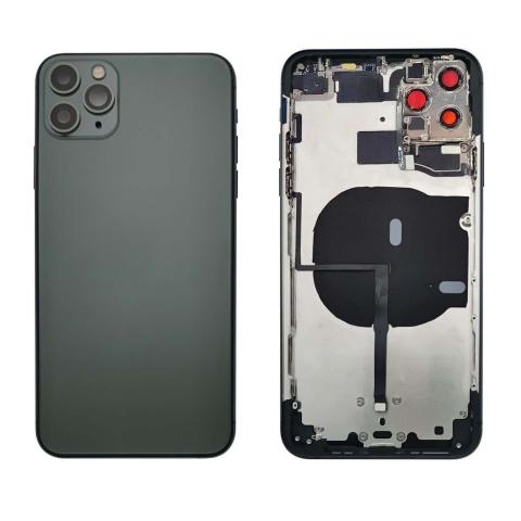 Back Housing W/ Small Parts Pre-Installed For iPhone 11 Pro Max-Midnight Green