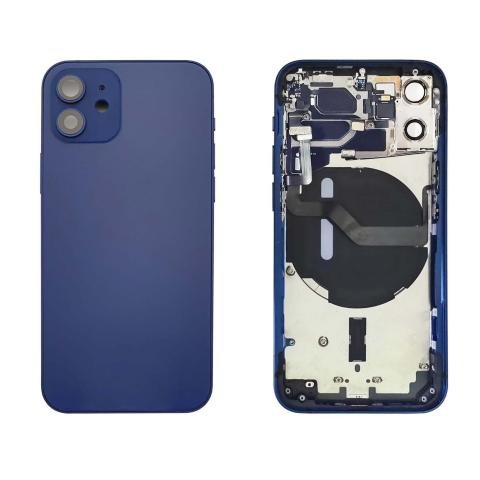 Back Housing W/ Small Parts Pre-Installed For iPhone 12 Mini - Blue