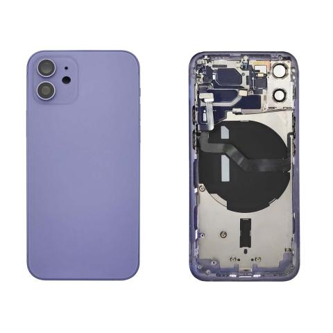 Back Housing W/ Small Parts Pre-Installed For iPhone 12 Mini - Purple