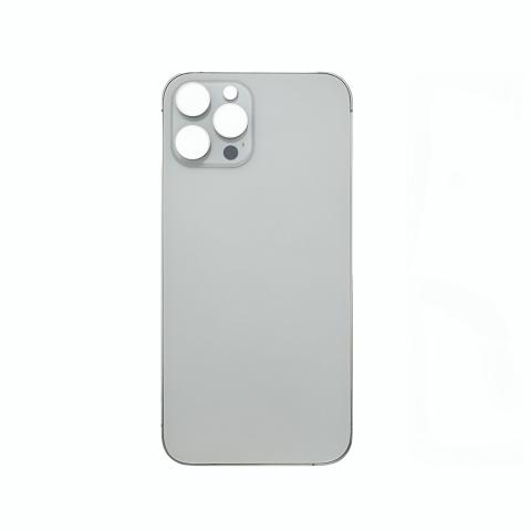 Back Glass for iPhone 12 Pro Max (Large Camera Hole)- White