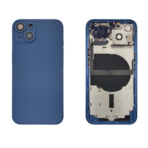 Back Housing W/ Small Parts Pre-Installed For iPhone 13-Blue