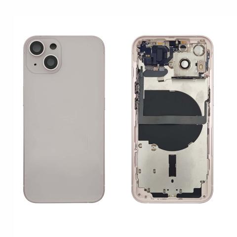 Back Housing W/ Small Parts Pre-Installed For iPhone 13-Pink