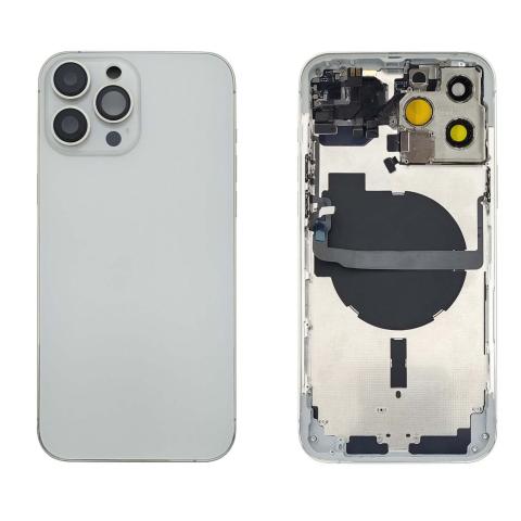 Back Housing W/ Small Parts Pre-Installed For iPhone 13 Pro Max-Silver