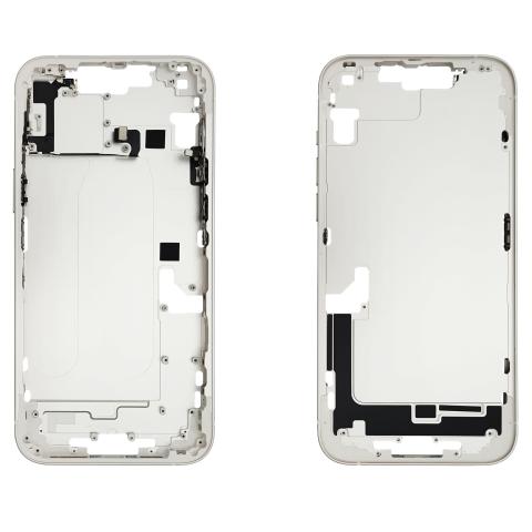 Mid- Frame Housing with Power & Volume Button for iPhone 14 Plus- Starlight