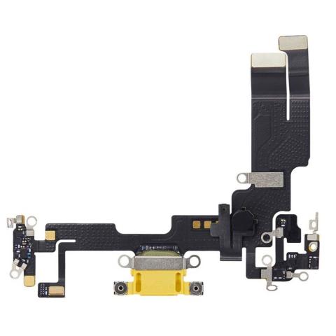 Charging Port for iPhone 14 - Yellow (Premium)