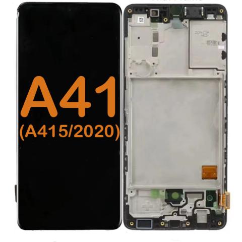 LCD Display Touch Screen Digitizer Replacement With Frame for Galaxy A41 (A415 2020)