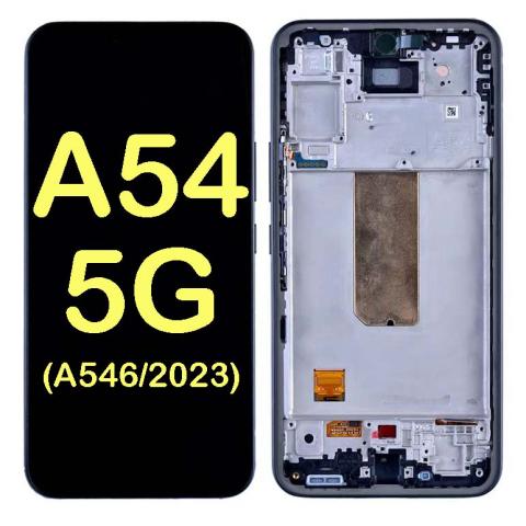 OLED Display Touch Screen Digitizer With Frame Replacement for Galaxy  A54 5G (A546 2023) (With Finger Print Sensor) ( Aftermarket OLED ) 