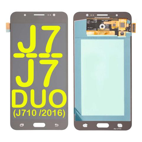 OLED LCD Assembly Without Frame for Samsung Galaxy J7/ J7 DUO (J710 2016)- Black 