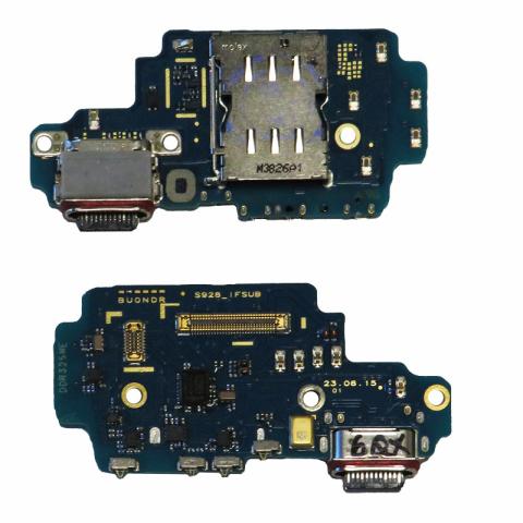 Charging Port with Sim Card Reader for Samsung Galaxy For Samsung Galaxy S24 Ultra 5G (S928U) (Premium) (American Version)