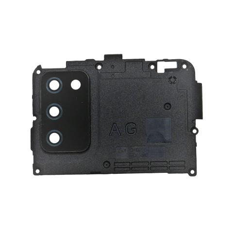 Back Camera Lens with Cover Bezel Ring (black) for Galaxy A02S (A025 2020)