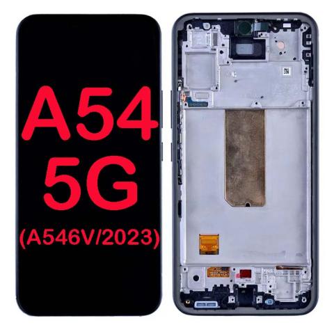 LCD Display Touch Screen Digitizer Frame Replacement for Galaxy A54 5G (A546V 2023) (Verizon Only)