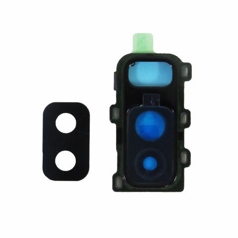Back Camera Lens With Cover Bezel Ring (black) for Galaxy A6 plus (A605 2018)