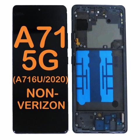 LCD Display Touch Screen Digitizer Replacement for Galaxy A71 5g (A716U 2020) (Refurbished) (NON- VERIZON)