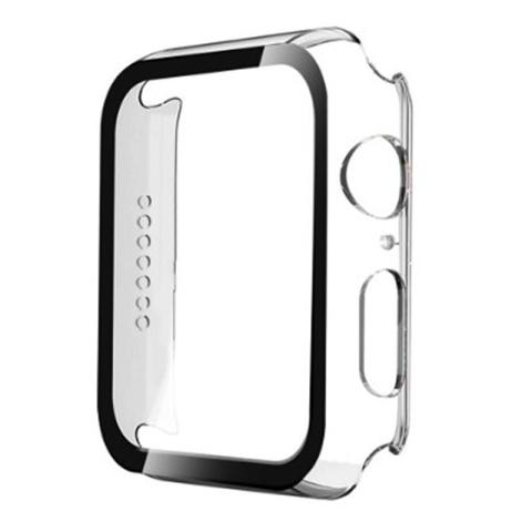 Tempered Glass w/ Frame for Watch 45mm- Clear