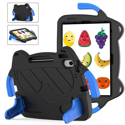 iPad 10.9" iPad 10 (2022) / Pro 11 (2018) / Air 5 (2022) / Air 4 (2020) Stand Kids Shockproof Case - Black (Ground Shipping Only)