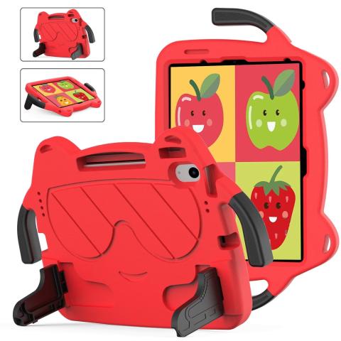 iPad 10.9" iPad 10 (2022) / Pro 11 (2018) / Air 5 (2022) / Air 4 (2020) Stand Kids Shockproof Case - Red (Ground Shipping Only)