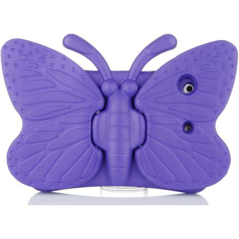 iPad 10.2" 9th (2021) / 8th (2020) / 7th (2019) / Pro 10.5 / Air 3 Butterfly Shockproof Case - Purple (Ground Shipping Only)