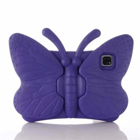 iPad Pro 11 4th (2022) / 3rd (2021) / 2nd (2020) / 1st (2018) / iPad 10 (2022) / Air 5 / Air 4 Butterfly Shockproof Case - Purple (Ground Shipping Only)