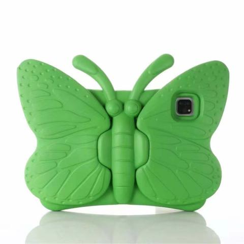 iPad Pro 11 4th (2022) / 3rd (2021) / 2nd (2020) / 1st (2018) / iPad 10 (2022) / Air 5 / Air 4 Butterfly Shockproof Case - Green (Ground Shipping Only)