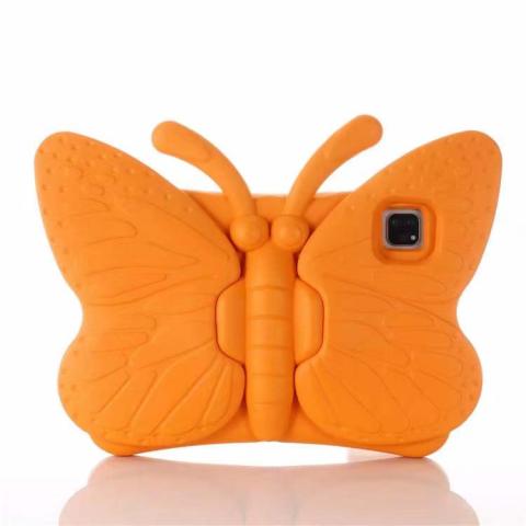 iPad Pro 11 4th (2022) / 3rd (2021) / 2nd (2020) / 1st (2018) / iPad 10 (2022) / Air 5 / Air 4 Butterfly Shockproof Case - Orange (Ground Shipping Only)