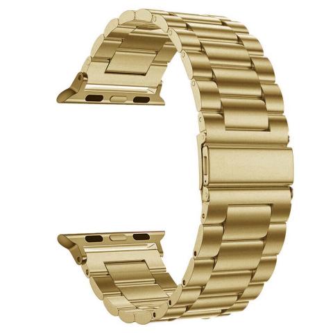 Stainless Steel Apple Watch Band 42 / 44 / 45 / 49mm - Gold (Ground Shipping Only) 