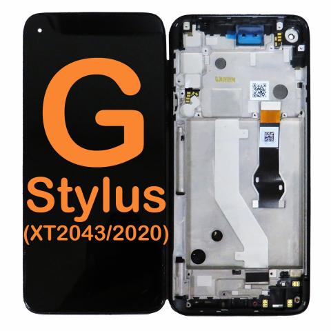 LCD Display Touch Screen Digitizer Replacement Oem Refurbished for Motorola Moto G Stylus 6.4" (XT2043 / 2020) (With Frame) - Mystic Indigo
