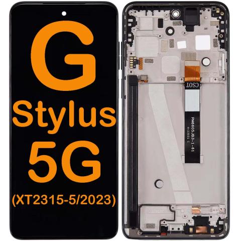 LCD Display Touch Screen Digitizer Replacement for Motorola Moto G Stylus 5G (XT2315-5 / 2023)-Cosmic Black